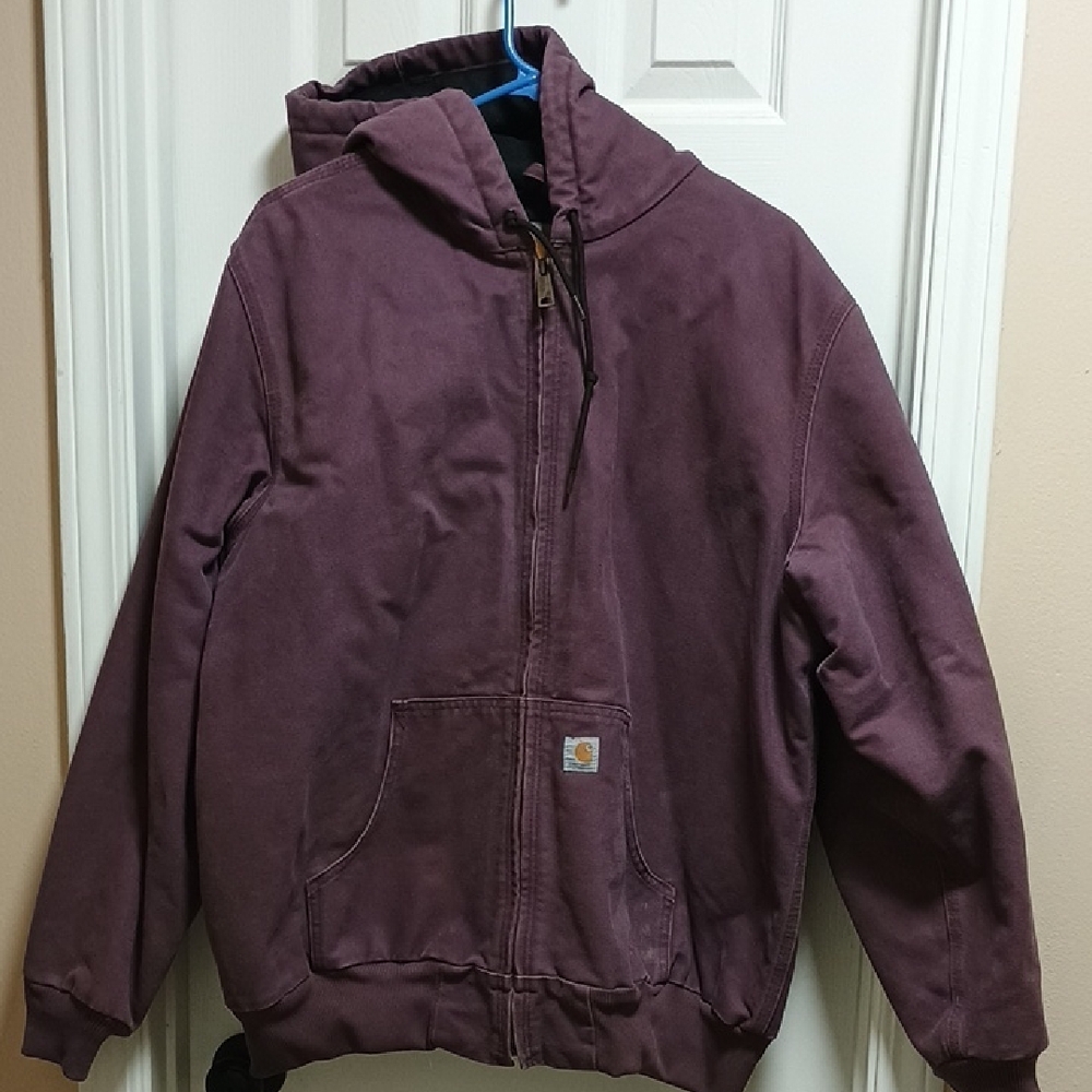Carhartt Maroon Hooded Jacket